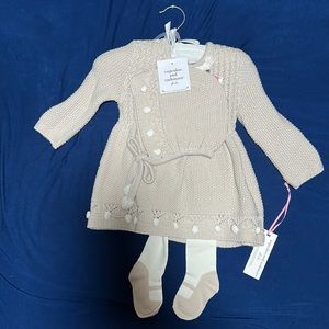 3 piece knit baby outfit